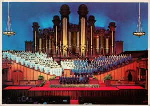 Mormon Tabernacle Choir Temple Square Salt Lake City Utah Postcard PC231