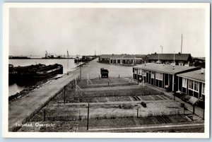 Flevoland Netherlands Postcard Lelystad Overview c1930's RPPC Photo