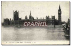 Postcard Old London The Houses Of Parliament