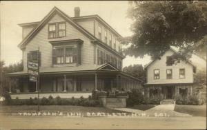 Bartlett NH Thompson's Inn c1915 Real Photo Postcard