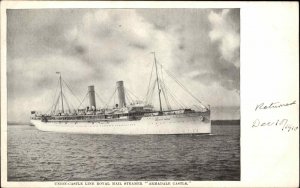 Antique 1910 Union-Castle Line Royal Mail Steamer Armadale Castle SHIP PC