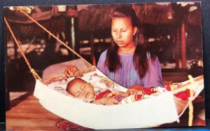 Florida Native Indians Baby Child Vintage Postcard