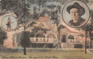 HOME OF UNCLE REMUS WREN'S NEST ATLANTA GEORGIA HAND COLORED POSTCARD (c. 1920)