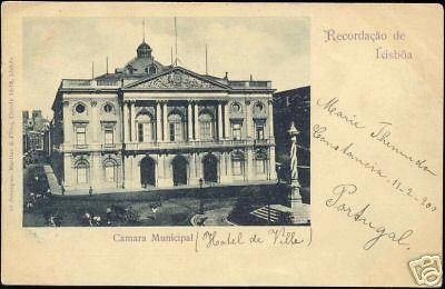 portugal LISBOA Camara Maunicipal, Town Hall 1900 Stamp