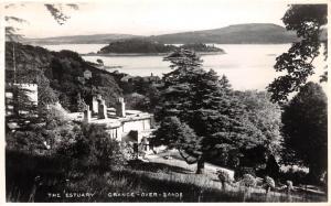 GRANGE OVER SANDS CUMBRIA UK THE ESTUARY POSTCARD c1957