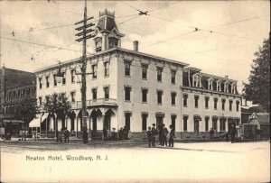 Woodbury New Jersey NJ Newton Hotel c1910 Postcard