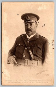 WW1 General Botha  Prime Minister of South Africa   Postcard