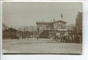 478487 GERMANY 1906 year Hamburg Klostertor Train Station Vintage photo postcard