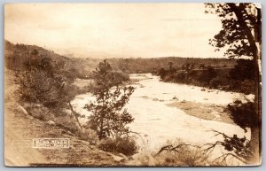 Vtg Wyoming WY Wind River Scenic View 1920s RPPC Real Photo Postcard