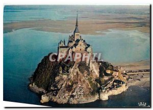 Modern Postcard Mont Saint Michel Aerial view