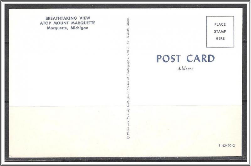 Michigan, Marquette Atop Mount Marquette