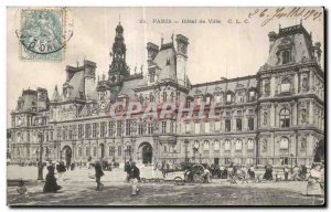 Old Postcard Paris City Hall