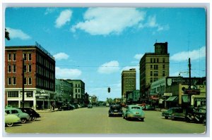 Tuscaloosa Alabama Postcard Greensboro Avenue Downtown Shopping District c1960