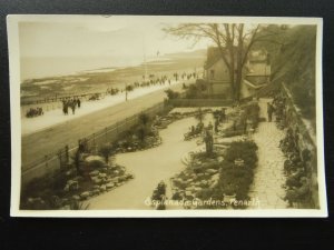 Wales Cardiff PENARTH Esplanade Gardens c1920s RP Postcard