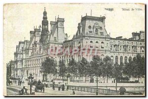 Old Postcard Paris City Hall