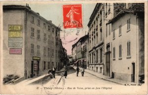 CPA Thizy - Rue de Vaise - prise en Face l'Hopital (1036371)