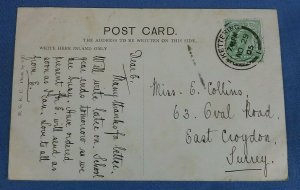 Vintage  Postcard Mill At Bourne Pond Colchester Essex Postmarked 1905  D1A