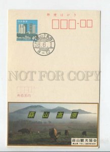451048 JAPAN POSTAL stationery cows meadow dairy products advertising special