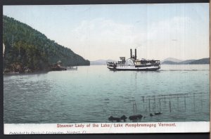 Vermont Steamer Lady of the Lake, Lake Memphremagog - pm1905 - Und/B Vintage