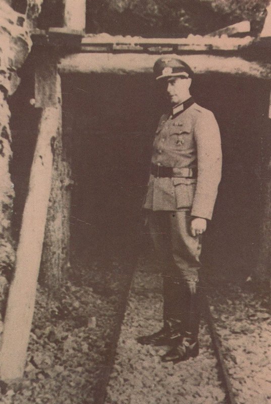 Soldier at German Military Underground Hospital Meadowbank Postcard