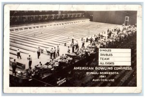 St. Paul Minnesota MN Postcard RPPC Photo American Bowling Congress c1940's