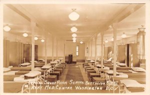 Washington D.C. Army Medical Center,Squad Room, School Battalion Real Photo PC U