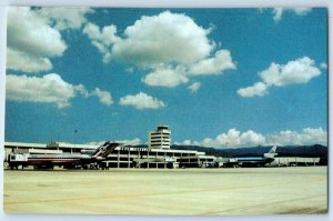 Panama Postcard International Airport Omar Torrijos H. Airplane c1950's