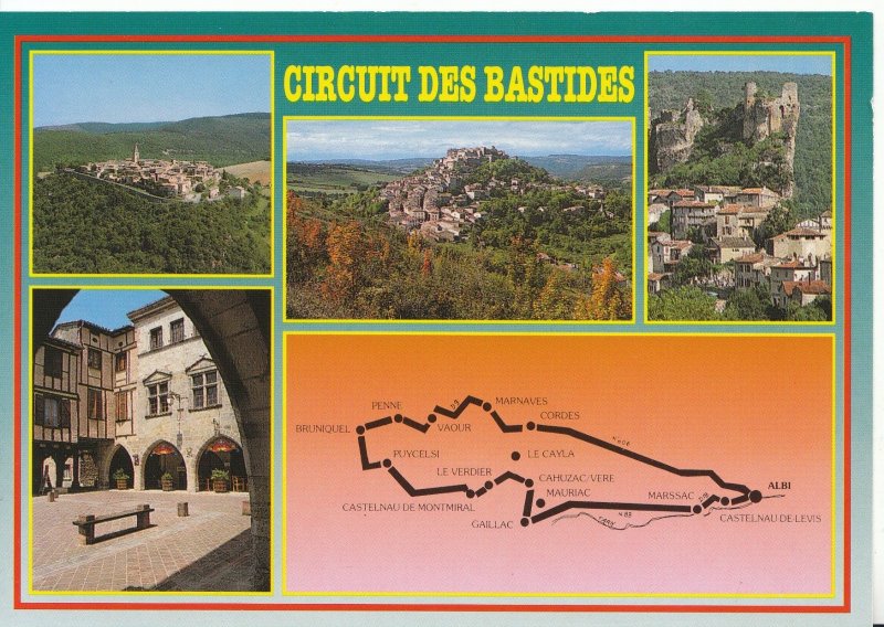 France Postcard - Circuit Des Bastides. Used postcard - Ref AB2934