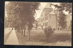 TITUSVILLE PENNSYLVANIA PA. HIGH SCHOOL BUILDING 1908 VINTAGE POSTCARD