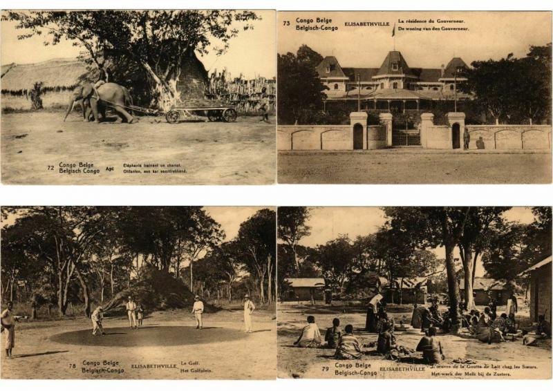 BELGIAN CONGO AFRICA 68 CPA AFRIQUE Vintage Postcards All DIFFERENT, with BETTER