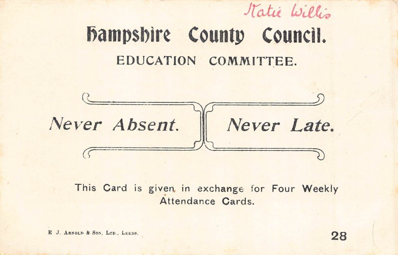 A708 England Lulworth Cove vintage postcard