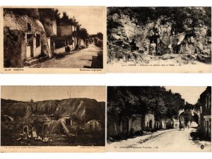 CAVE HOUSES TROGLODYTE, TROGLODYTES FRANCE 52 Vintage Postcards (L5703)