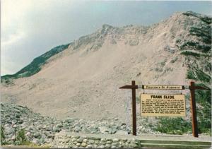 Frank Slide Frank Alberta AB Turtle Mountain Disaster Unused Postcard D37