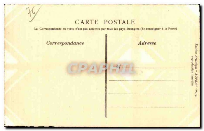 Tancarville - Le Chateau - Table - Old Postcard