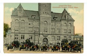 MA - Lowell. Fire Department, Automobile Division ca 1910