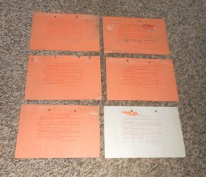 Lot Of 6 Martin Hall & CO Wholesale Grocers Boston Ma Letterhead Receipts (L2)