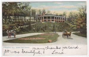 Bradley Park Pavilion Peoria Illinois 1906 Tuck postcard