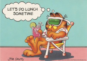 Jim Davis. Garfield Cat,. Let's do lunch sometime  Humorous ...