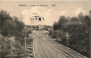 Netherlands Baarn Langs de Spoorlijn  Vintage Postcard 04.06
