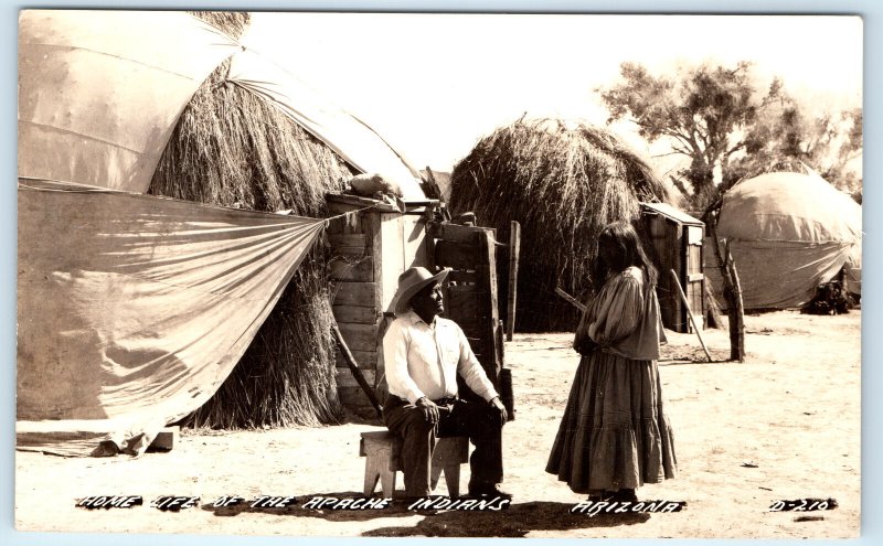 RPPC Apache Indians AZ Arizona Real Photo Postcard