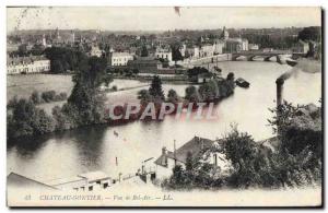 Postcard Old Chateau Gontier Bel Air View