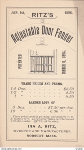 NOBSCOTT , Mass. , 1896 ; adjustable Door Fender #1