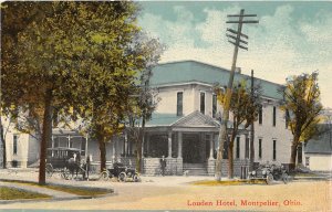 Louden Hotel Montpelier Ohio postcard