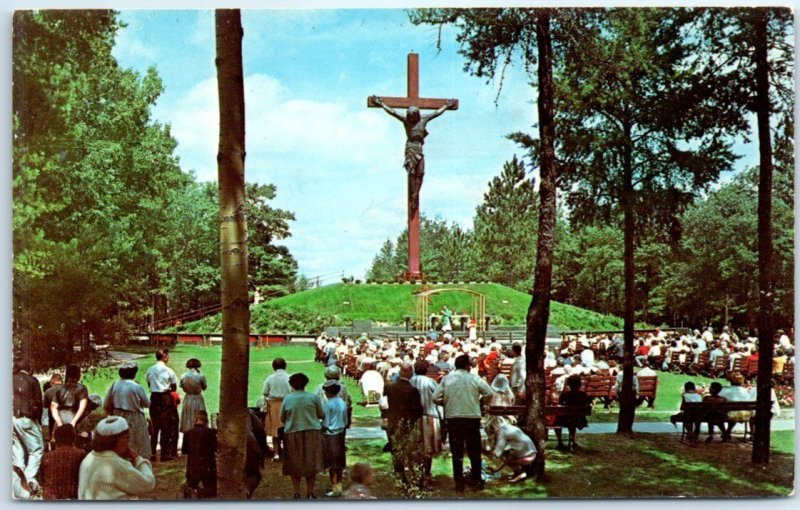 Postcard - Catholic Shrine - Indian River, Michigan 