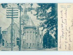 Pre-1907 CHURCH Bowling Green Ohio OH A2360