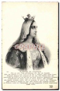 Old Postcard Blanche de Castille