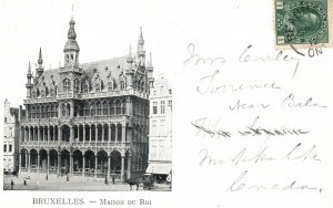 Vintage Postcard Bruxelles Maison Du Roi Royal Household Brussels Belgium