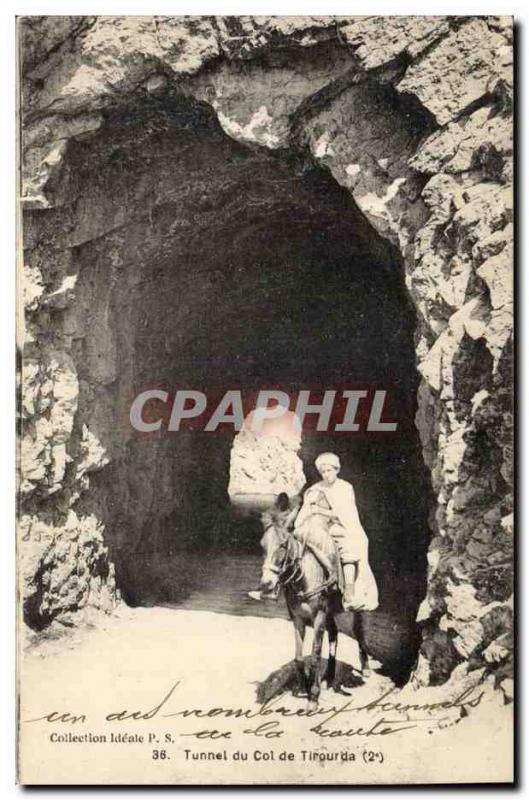 Algeria Postcard Old Tunnel collar Tirouarda