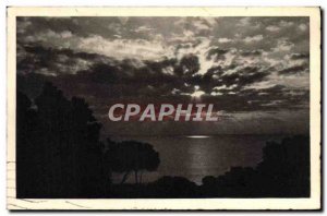 Old Postcard Sunset on the Corniche d & # 39or