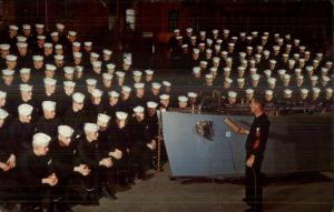 Great Lakes IL Navy Training Classroom Scene Waukegan IL Postcard